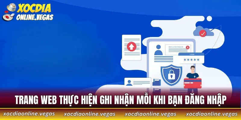 Trang web thực hiện ghi nhận địa chỉ IP mỗi khi bạn đăng nhập